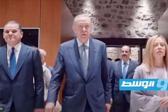 بدء قمة إردوغان والدبيبة وميلوني في إسطنبول