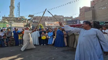 بعصي الأجداد.. التحطيب يضيف لمسة جميلة لختام مولد “سلطان الصعيد” (فيديو وصور)