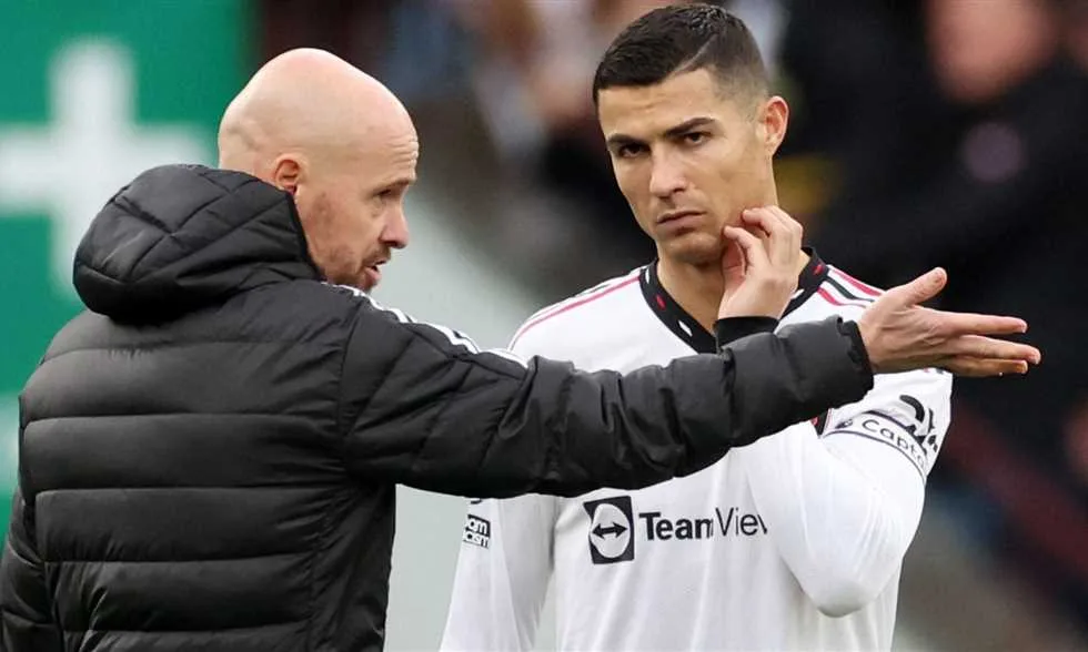 تين هاج: رونالدو لم يكن العقبة في مانشستر يونايتد.. وحققنا بطولتين من دونه تين هاج: رونالدو لم يكن العقبة في مانشستر يونايتد.. وحققنا بطولتين من دونه