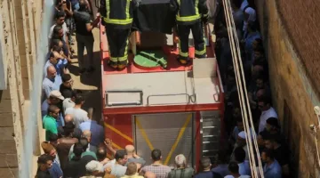 جنازة مهيبة لتكريم الراحل أحمد حافظ، رئيس قسم التحقيقات بشهداء