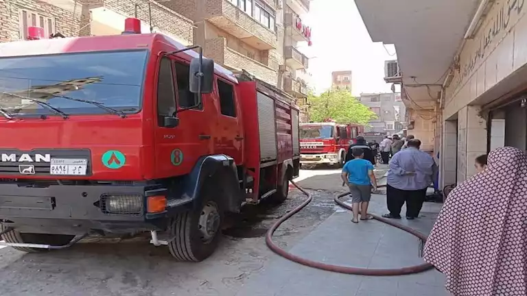 حريق في منشأة طبية في المنيا وإصابة شخصين بسبب الاختناق