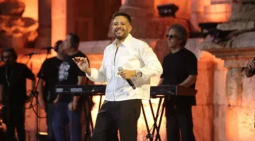 حماقي يسحر جمهور «جرش» بأبرز أغانيه