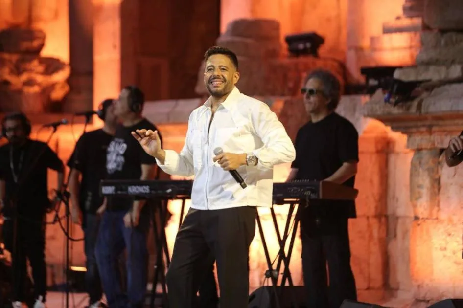 حماقي يسحر جمهور «جرش» بأبرز أغانيه حماقي يسحر جمهور «جرش» بأبرز أغانيه