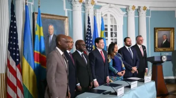 رwanda and Congo agree on the main outlines of an economic framework as part of the peace agreement.