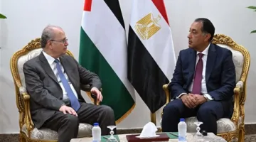 رئيس الوزراء يستقبل نظيره الفلسطيني ويشدد على دعم مصر المستمر للقضية الفلسطينية