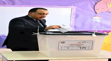 رئيس الوزراء يُشارك في التصويت لانتخابات مجلس الشيوخ في لجنته بالشيخ زايد.