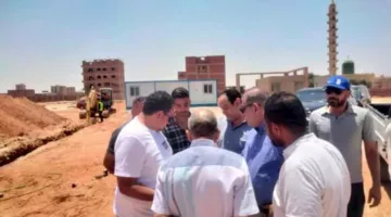 رئيس جهاز الشروق يقوم بزيارة لمشروع إمداد المياه الرئيسي في منطقة الرابية
