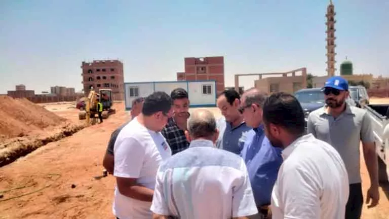 رئيس جهاز الشروق يقوم بزيارة لمشروع إمداد المياه الرئيسي في منطقة الرابية