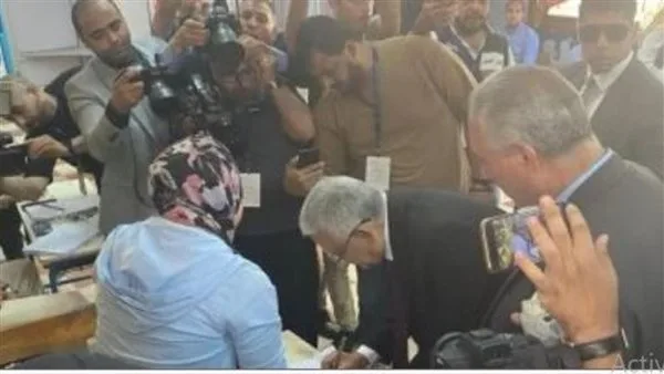 رئيس مجلس النواب يشارك في التصويت لانتخابات مجلس الشيوخ من لجنته في النزهة