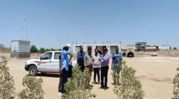 زيارة موقع إنشاء محطة محولات خارجة جديدة بجهد 220 ك.ف