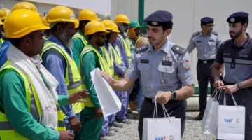 شرطة أبوظبي وبنك أبوظبي الأول يطلقان حملة “تبريد صيف العمال”