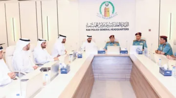 شرطة رأس الخيمة تستضيف وفدًا من قطارات الاتحاد