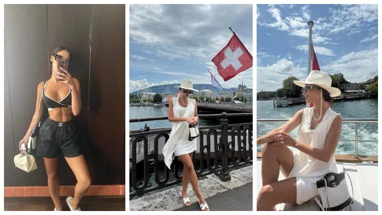 “شورت شانيل مثلج”.. بسمة بوسيل تستمتع بوقتها على شواطئ سويسرا “شورت شانيل مثلج”.. بسمة بوسيل تستمتع بوقتها على شواطئ سويسرا