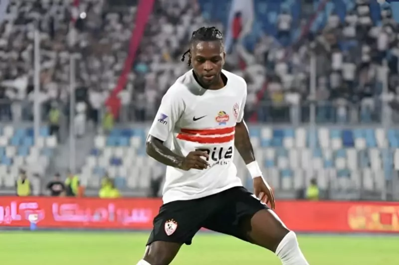 شيكو بانزا يسجل هدفه الثاني مع الزمالك ويعزز فرص الفريق أمام فاركو في الدوري شيكو بانزا يسجل هدفه الثاني مع الزمالك ويعزز فرص الفريق أمام فاركو في الدوري