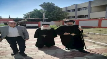 صور: راعي إيبارشية الوادي الجديد والواحات يشارك في الانتخابات ويصوّت