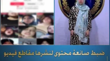 ضبط صانعة محتوى لنشرها فيديوهات على منصات التواصل تتضمن عبارات غير لائقة