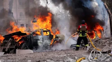 قتيل وجرحى وأضرار كبيرة جراء هجوم روسي على أوكرانيا