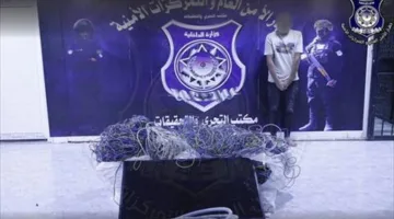 قوة أمنية تكتشف لصاً وهو يحمل مسروقات في طرابلس