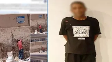 لص يهدد سلامة المترو بتهشيم جداره لسرقة الحديد في المنتزه