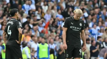 مانشستر سيتي يتعرض لهزيمة أخرى في الدوري الإنجليزي ضد برايتون
