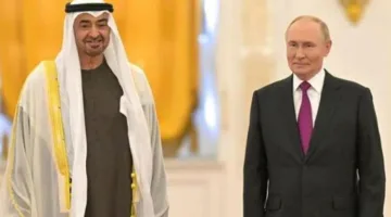 مباحثات بين بوتين ومحمد بن زايد في الكرملين تناولت مواضيع متعلقة بالشرق الأوسط.