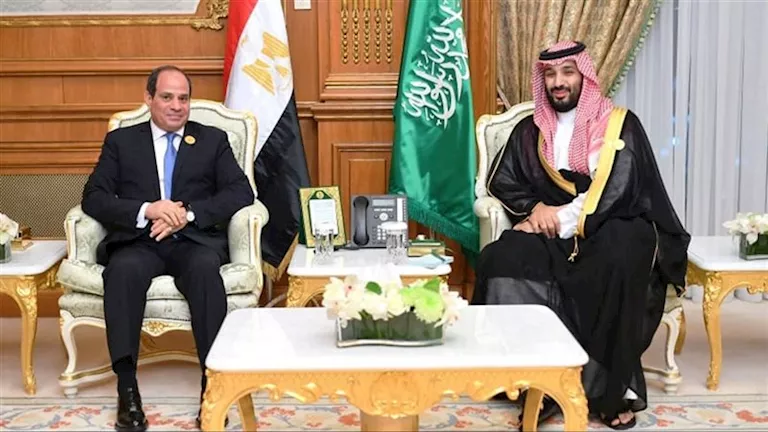 مباحثات بين ولي العهد السعودي ورئيس مصر حول مستجدات الأوضاع في فلسطين مباحثات بين ولي العهد السعودي ورئيس مصر حول مستجدات الأوضاع في فلسطين