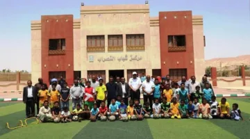 محافظ أسوان يزور مشروع مركز شباب النصراب في إدفو