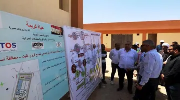 محافظ أسوان يشرف على تقدم أعمال مشروع محطة معالجة “إقليت” (صور)