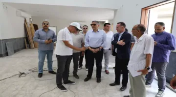 محافظ الجيزة يزور موقع تطوير منطقة مستشفى بولاق الدكرور العام
