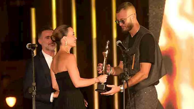 مروان موسى dedicates his award at the “Beirut International Awards Festival” to his late mother. مروان موسى dedicates his award at the “Beirut International Awards Festival” to his late mother.