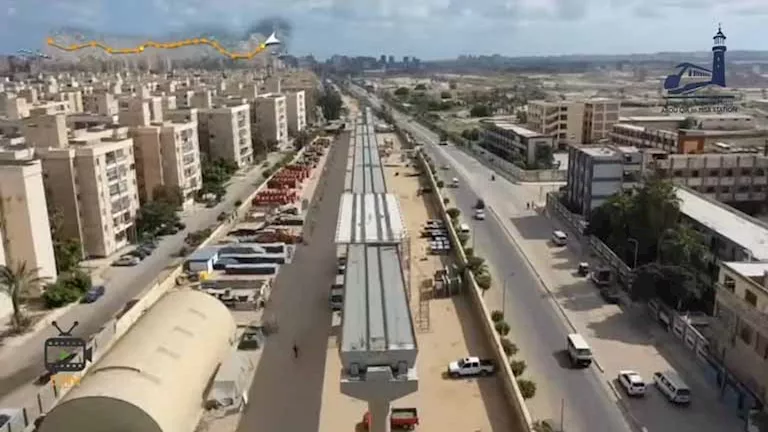 مشروع فريد في مدينة البحر.. 14 صورة جوية للمرحلة الأولى من مترو الإسكندرية مشروع فريد في مدينة البحر.. 14 صورة جوية للمرحلة الأولى من مترو الإسكندرية