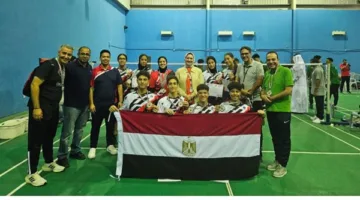 مصر تحقق الميدالية الفضية في بطولة الريشة الطائرة المدرسية بالأردن