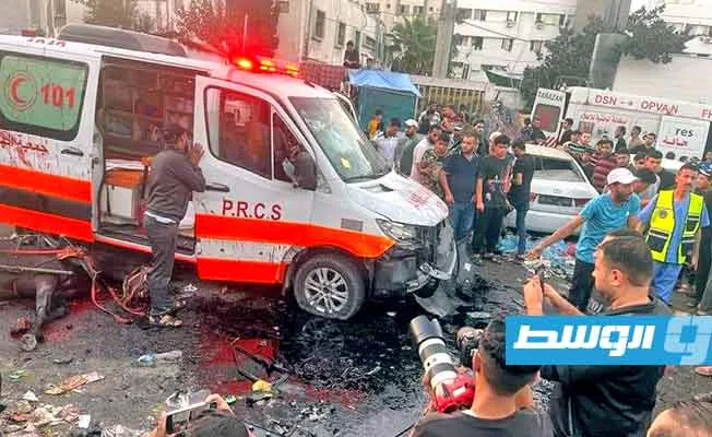 مقتل موظف من «الهلال الأحمر» إثر قصف الاحتلال لمقر الجمعية في خان يونس (فيديو) مقتل موظف من «الهلال الأحمر» إثر قصف الاحتلال لمقر الجمعية في خان يونس (فيديو)