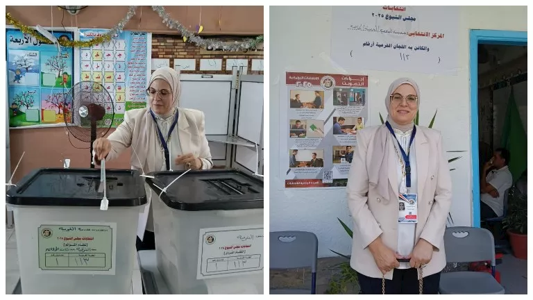 مقررة المجلس القومي للمرأة في الشرقية تُشارك في التصويت بانتخابات الشيوخ مقررة المجلس القومي للمرأة في الشرقية تُشارك في التصويت بانتخابات الشيوخ