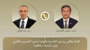 مكالمات هاتفية بين وزير الخارجية ووزير الخارجية السنغافوري لتعزيز التعاون ودعم القضية الفلسطينية