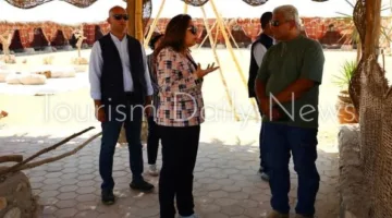 “منال عوض” تراقب تقدم العمل في محميتي وادي دجلة وقبة الحسنة