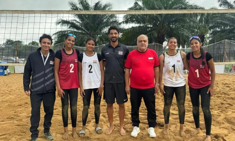 منتخب مصر للكرة الطائرة الشاطئية النسائي تحت 18 عامًا يحصل على تأهل إلى البطولة العالمية في قطر منتخب مصر للكرة الطائرة الشاطئية النسائي تحت 18 عامًا يحصل على تأهل إلى البطولة العالمية في قطر