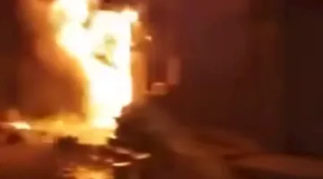 نشوب حريق ي devastates متجرًا في قرية بالمنيا.. تدخل فرق الحماية المدنية (صور)