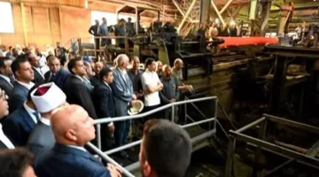 وزير الصناعة يزور مصنع النصر للمسبوكات