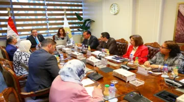 وزيرة التنمية المحلية تتناقش مع رئيس الجهاز المركزى للتنظيم والإدارة بشأن مجالات التعاون