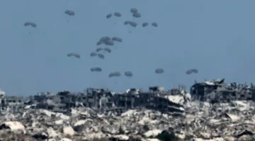ويتكوفت يتفقد مركز توزيع المساعدات في غزة