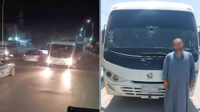 “يسير في الاتجاه المعاكس”.. القبض على سائق ميني باص عرض نفسه والآخرين للخطر “يسير في الاتجاه المعاكس”.. القبض على سائق ميني باص عرض نفسه والآخرين للخطر
