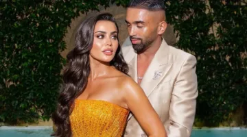 يومي خوري تضفي سحراً على بحيرة كومو في حفل ما قبل الزفاف، بفستان مصمم من نيكولا جبران.