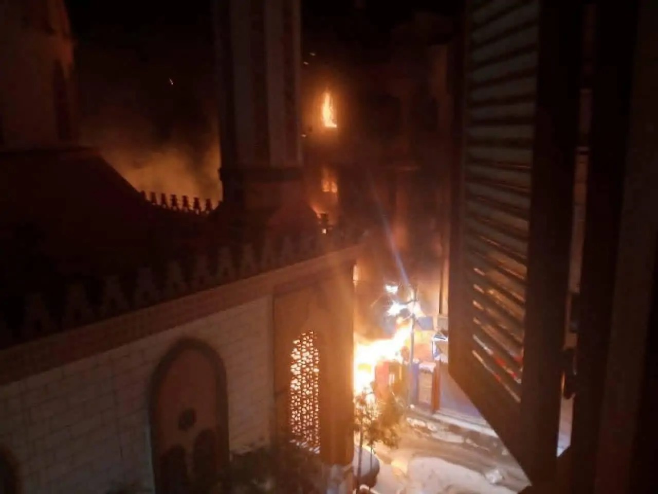 حريق سوهاج