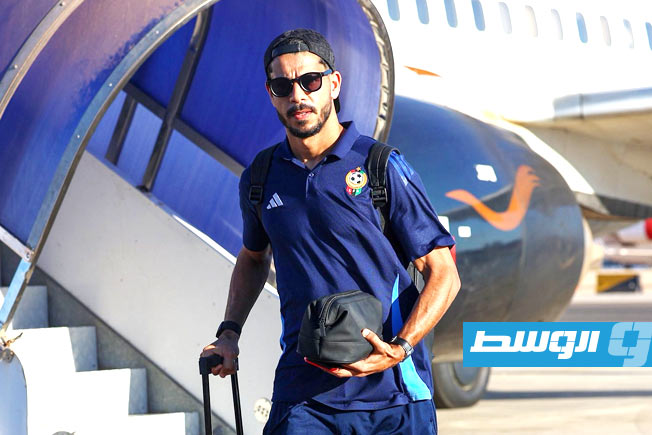 وصول بعثة المنتخب الليبي من أنغولا الجمعة 5 سبتمبر 2025 (صفحة الاتحاد الليبي لكرة القدم على فيسبوك)