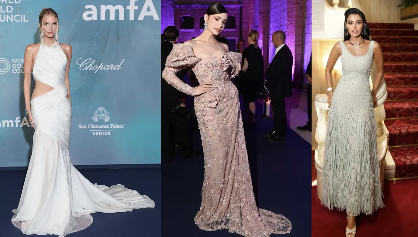 إيلي صعب ورامي قاضي وجورج شقرا يبدعون في تصميم أجمل إطلالات حفل amfAR في البندقية. إيلي صعب ورامي قاضي وجورج شقرا يبدعون في تصميم أجمل إطلالات حفل amfAR في البندقية.