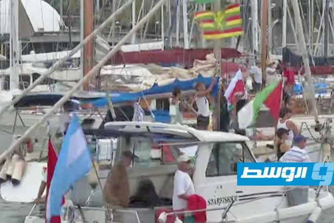 الرياح تضطر “أسطول الصمود العالمي” المتوجه إلى غزة للعودة إلى برشلونة. الرياح تضطر “أسطول الصمود العالمي” المتوجه إلى غزة للعودة إلى برشلونة.
