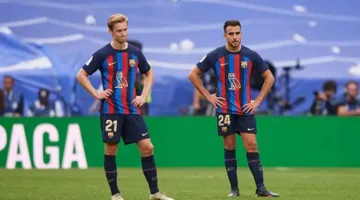 برشلونة يسعى لتجديد عقود إيريك جارسيا وفرينكي دي يونج