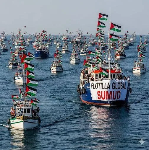 في ظل انتظارات دولية.. «أسطول الصمود» يمضي نحو إنهاء حصار غزة في ظل انتظارات دولية.. «أسطول الصمود» يمضي نحو إنهاء حصار غزة