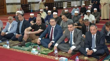 محافظ بورسعيد يشارك في احتفالات المولد النبوي الشريف بجامع العباسي